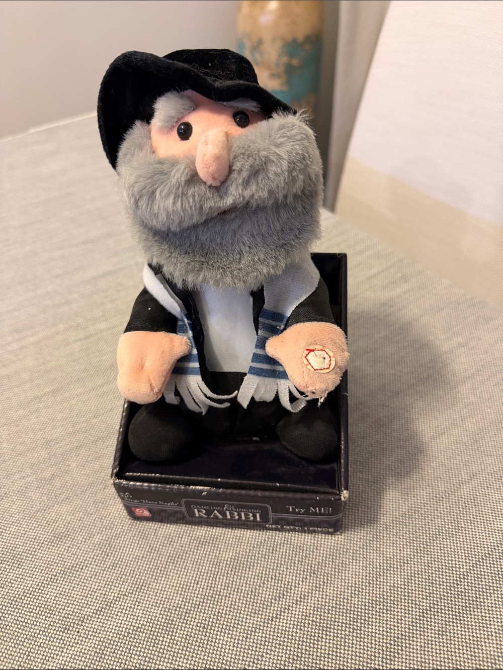 Gemmy Plush Rabbi Doll - sings and dances to Hava Nagila (2016)